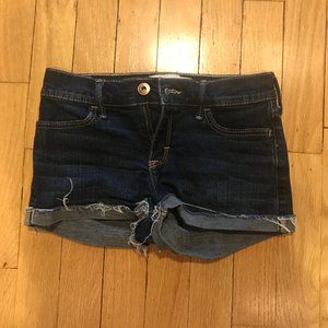 Abercrombie Jean Shorts Dark Wash Girls